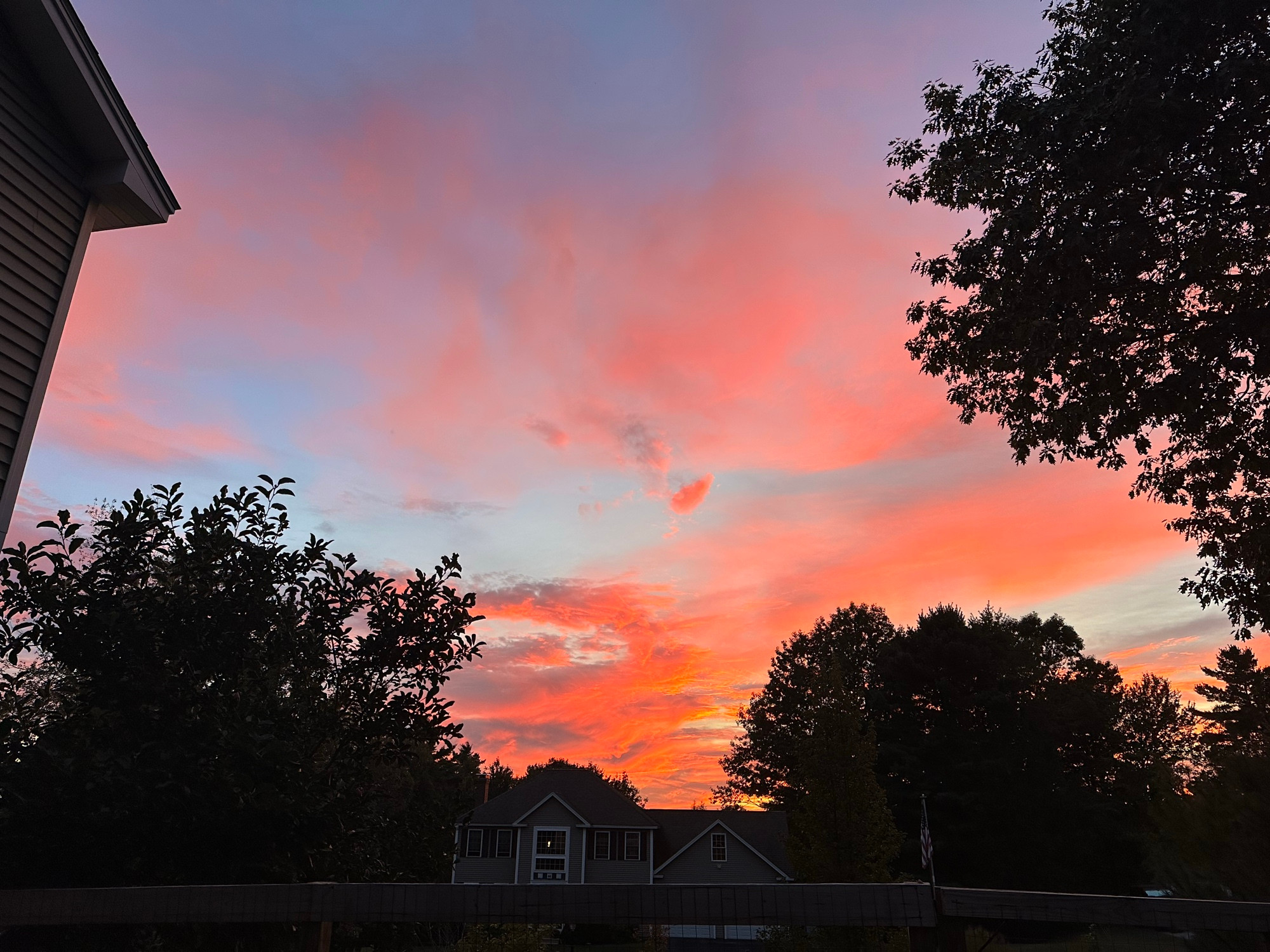 a photo of the sunset from my house on september 16th. 