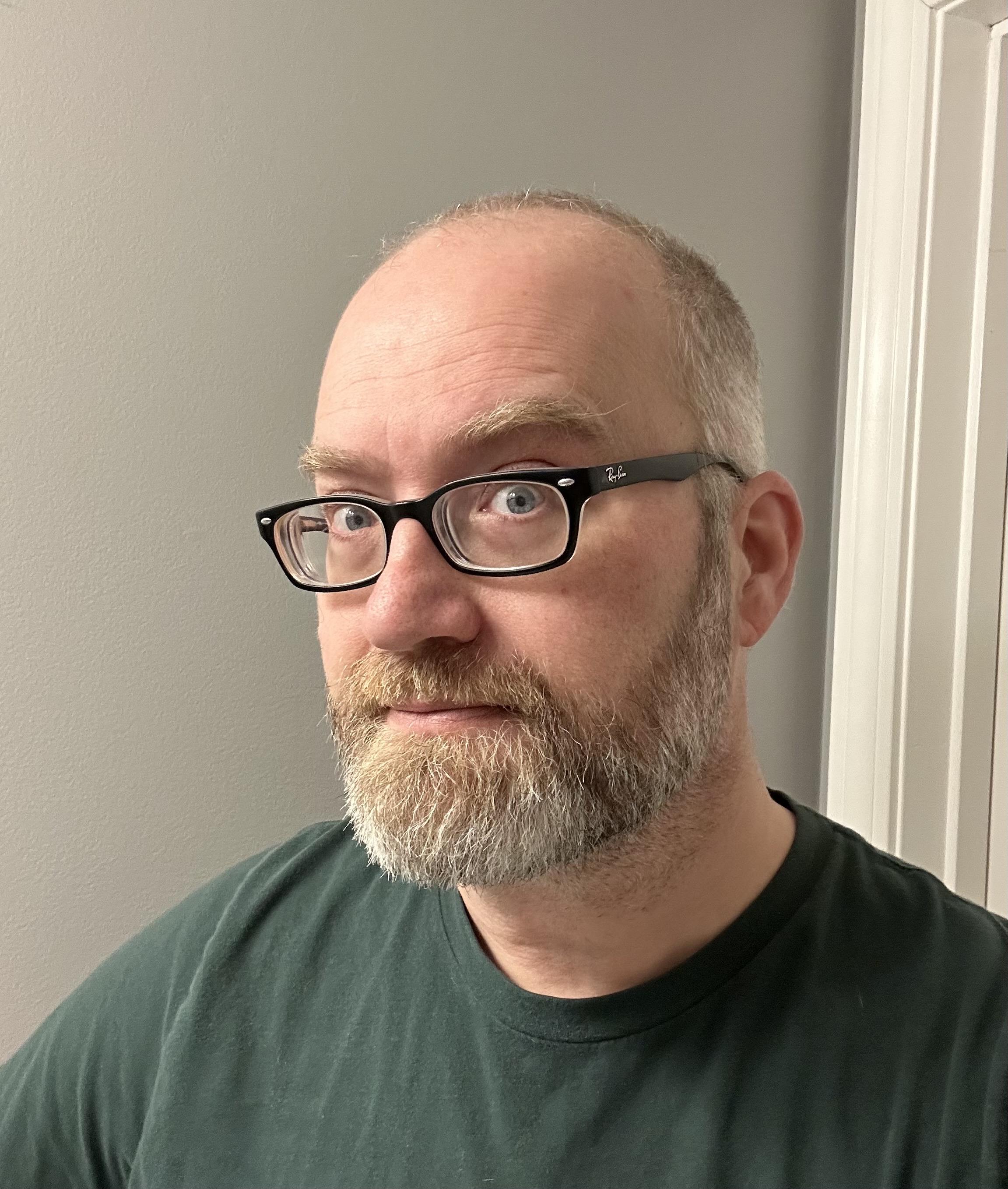 a photo of me with my hair and beard trimmed