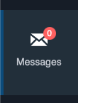 a screenshot of a ‘Messages’ icon with a red circle indicating zero messages